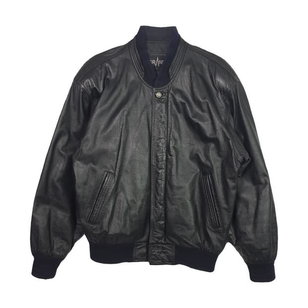 GRAND Vintage 소가죽 봄버 자켓 