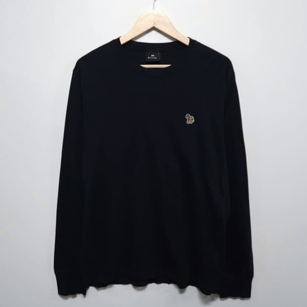 100 PAUL SMITH 폴스미스 긴팔 티셔츠 시그니처 지브라 롱슬리브