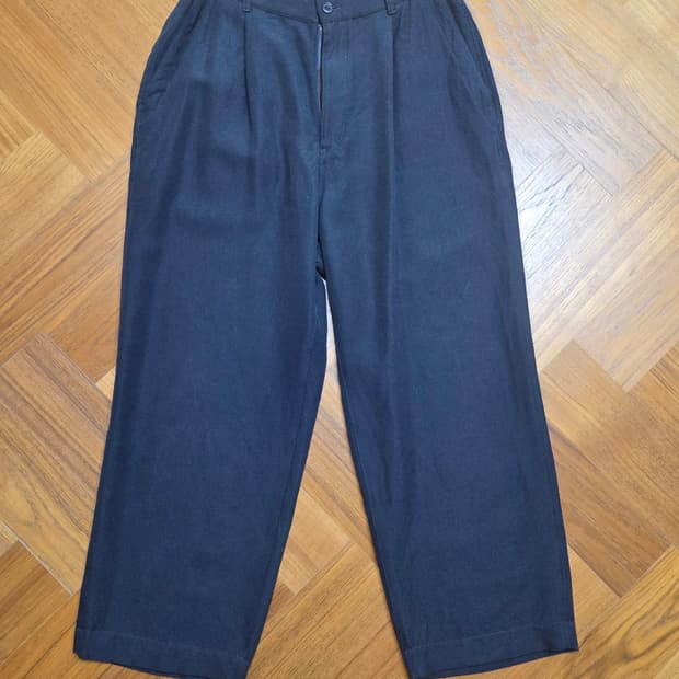 SAGE DE CRET 네이비 와이드 팬츠