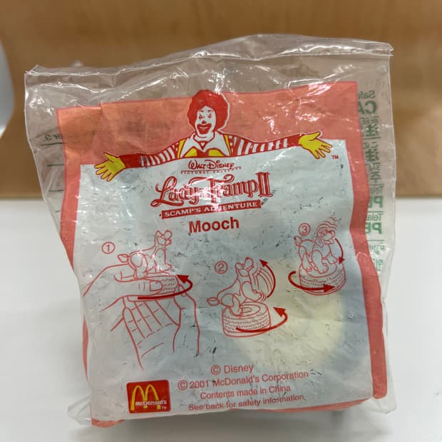 90년대 해피밀 빈티지 맥토이 미개봉 레이디 앤 더 트램프 빈티지토이