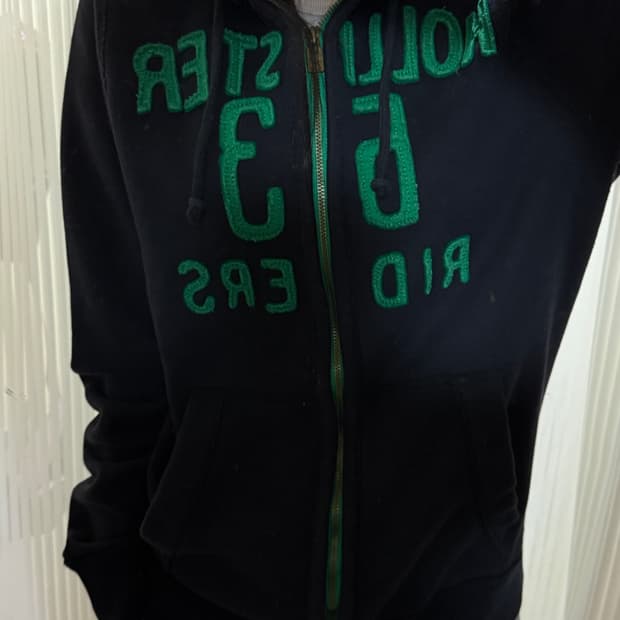 홀리스터 네이비 후드집업 L