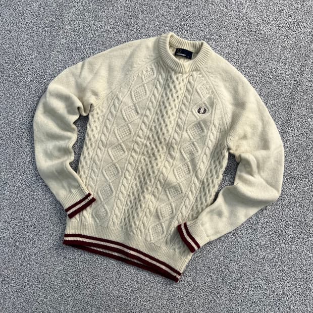 XS 프레드페리 케이블 니트 0403M