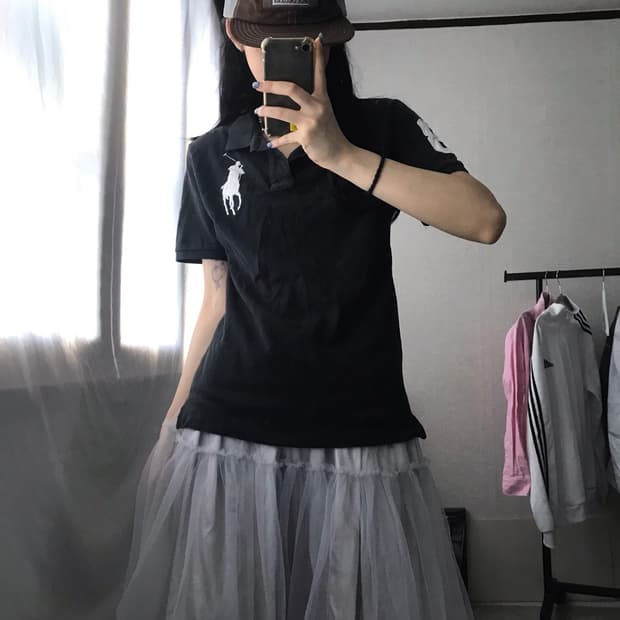 폴로 블랙 빅포니 반팔티셔츠