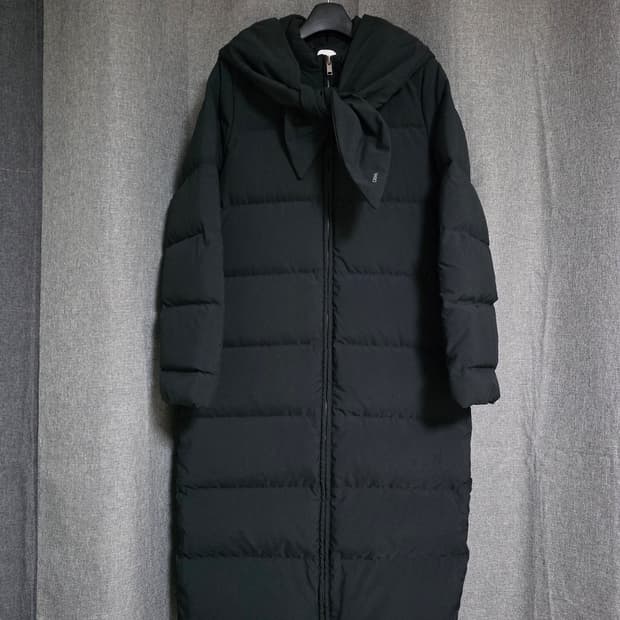 듀엘 덕다운 머플러 롱패딩