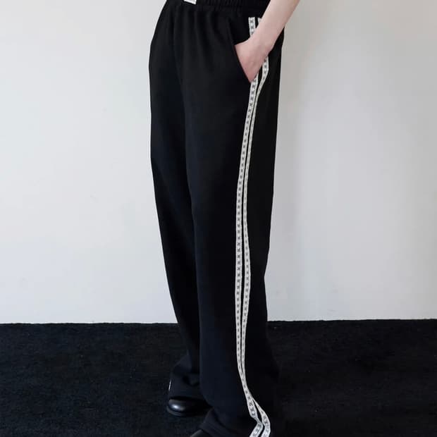 락케이크 조거팬츠 Lace Line 2way Jogger - Black