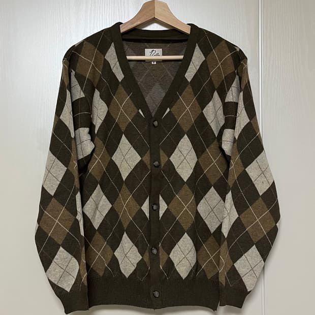 니들스 아가일 가디건 / S (95–100)