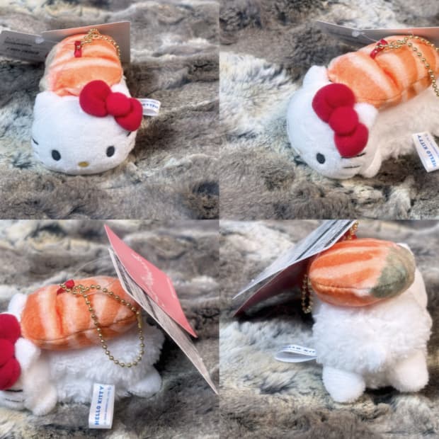 헬로키티 새우초밥 인형 키링