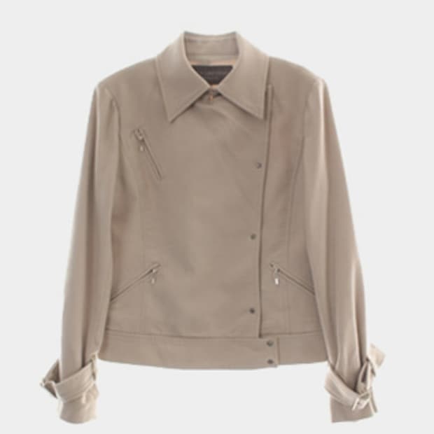 소프트 베이지 라이더 자켓