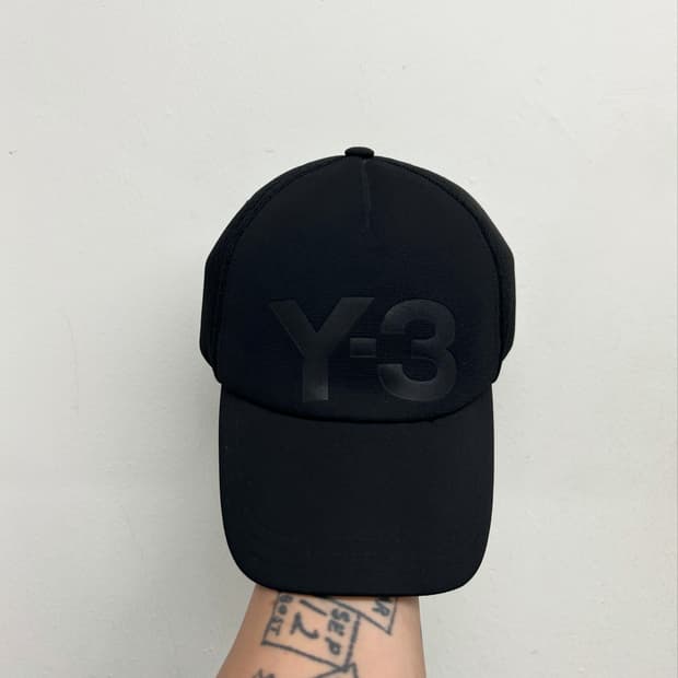 Y-3 요지야마모토 볼캡 블랙 모자