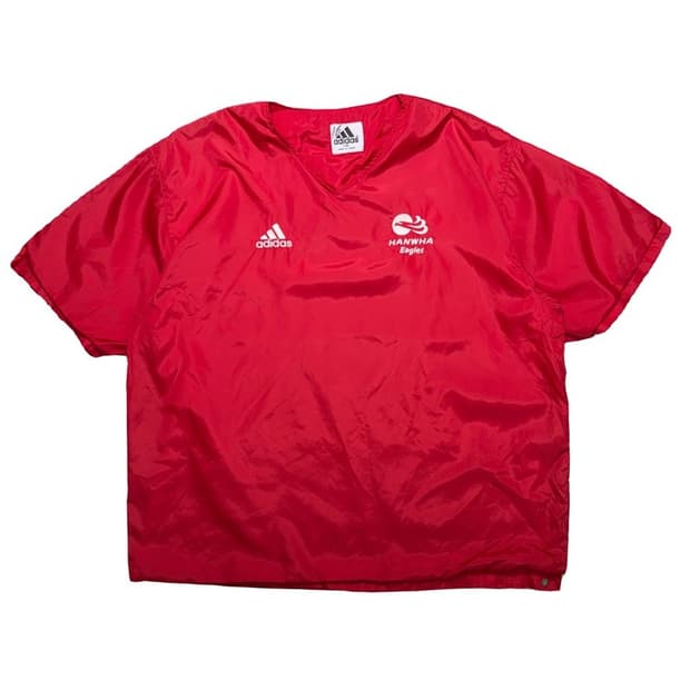 ADIDAS 올드스쿨 한화 이글스 반팔 티셔츠 레드 115