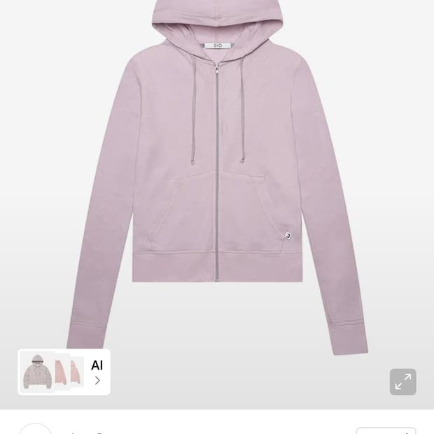 STITCH WAFFLE HOOD ZIPUP [BABY PINK]