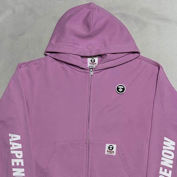 XS 에이프 나우 핑크 후드 집업