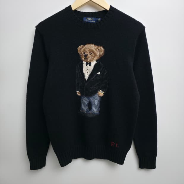 [S]폴로 랄프로렌 폴로베어 캐시미어 니트 블랙