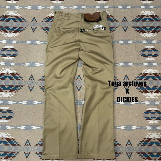 [46][M] 토가 아카이브 x 디키즈 플레어핏 팬츠 베이지