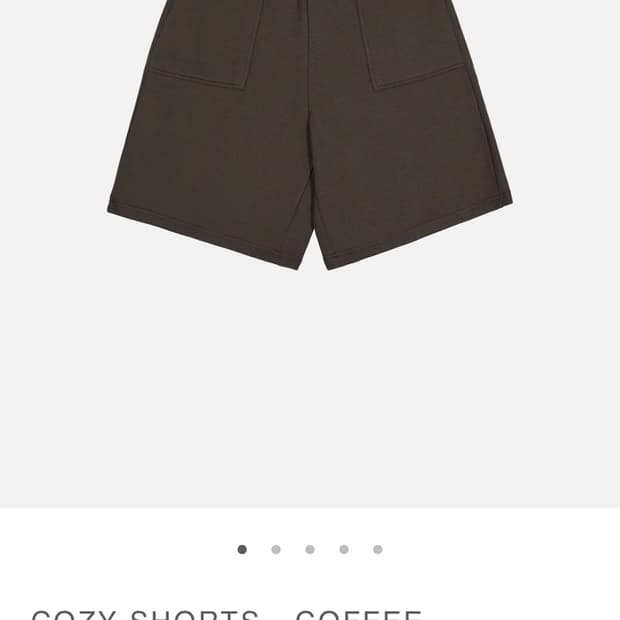 Cozy shorts - coffe
