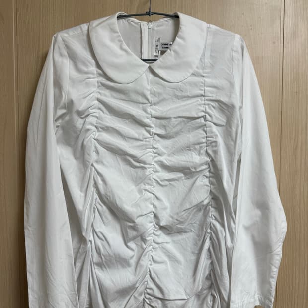 (S) Comme des Garcons shirring blouse