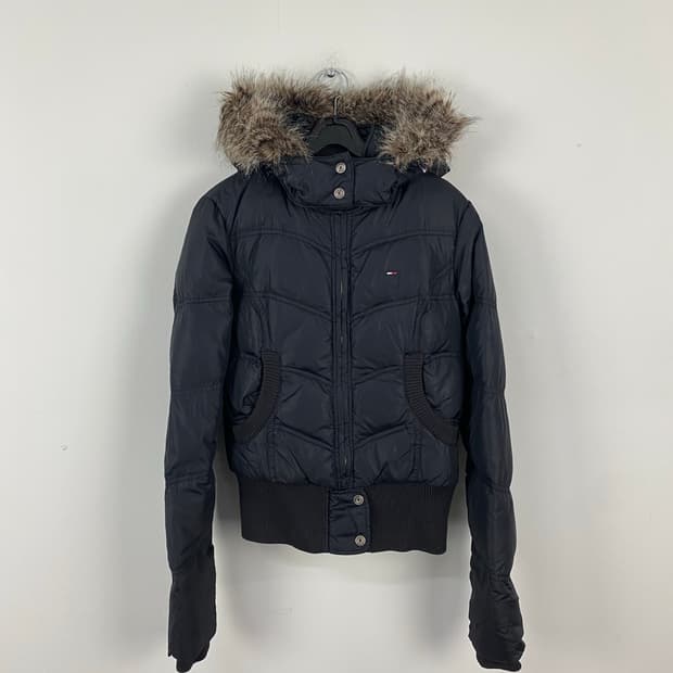 타미힐피거 크롭 다운 패딩 푸퍼자켓 S