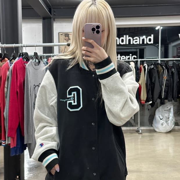 챔피온 리버스위브 스타디움 자켓