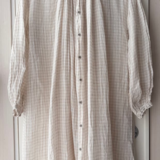 Veritecoeur 베리떼꾸르 린넨 엔틱 롱블라우스