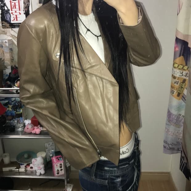 재패니즈 레더 자켓