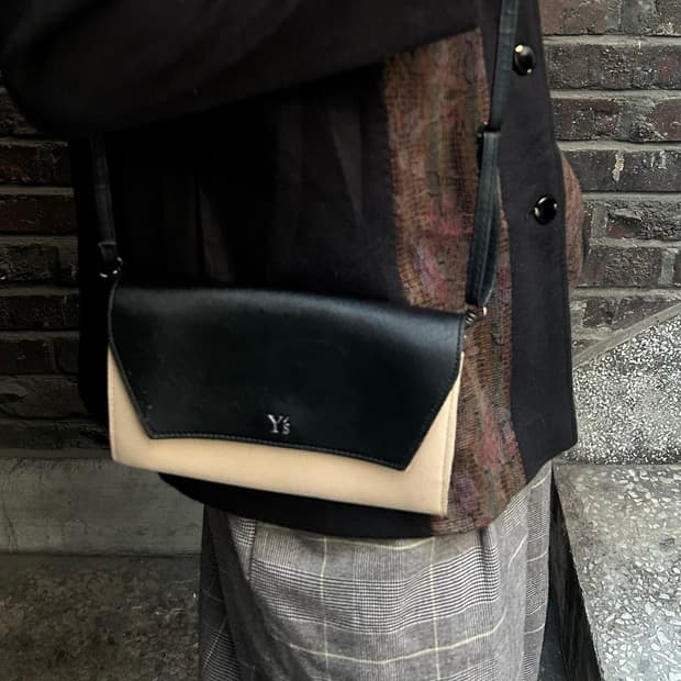 Y’s 요지야마모토 미니멀 미니 크로스백