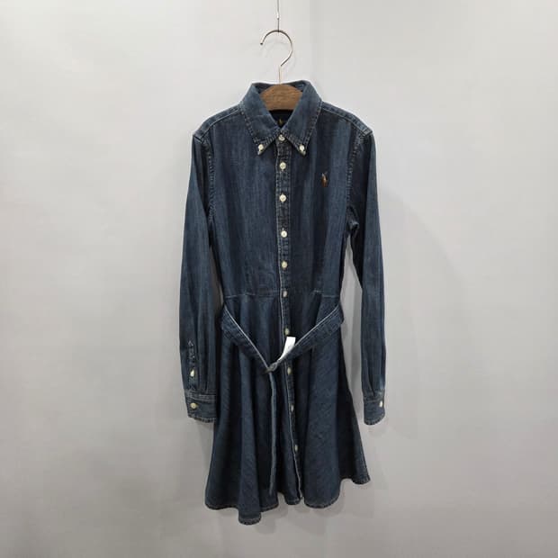 폴로랄프로렌 여아 버튼다운 샴브레이 셔츠 원피스 8