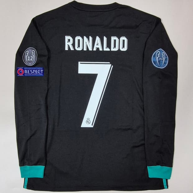 17-18시즌 레알마드리드 어웨이 호날두 긴팔 유니폼 L