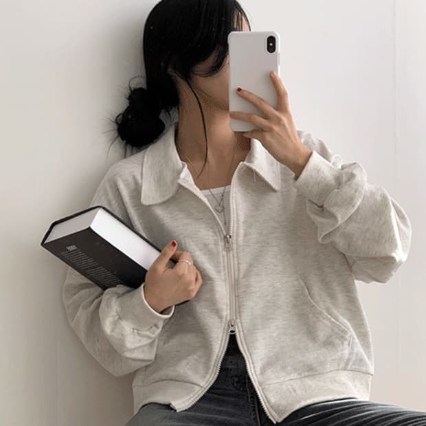 메이비베이비(MAYBEBABY) 디어리스트 카라 코튼집업자켓 새상품 