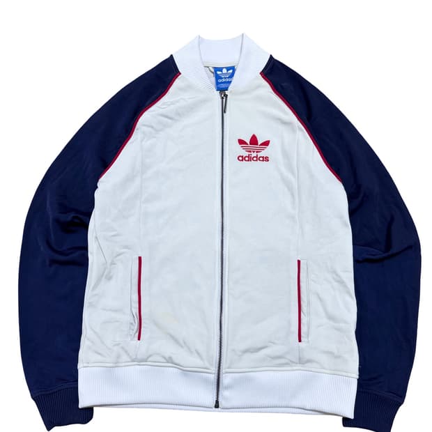 아디다스 화이트 네이비 슈퍼스타 져지