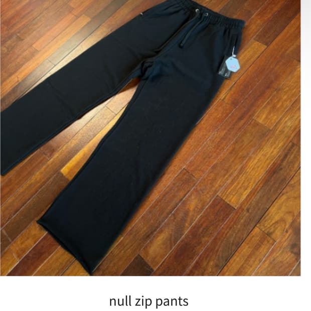 느린양반 null zip pants