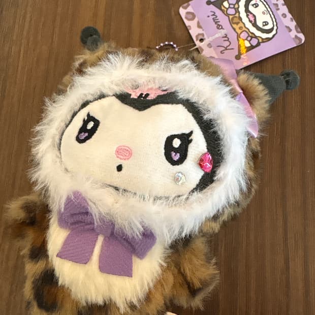 산리오 쿠로미 레오파드 인형키링