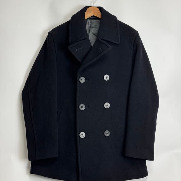 90s 올드 유니클로 피코트 블랙 L