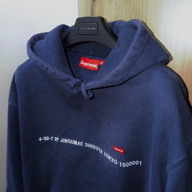 슈프림 [정품] 시부야.도쿄 (시세 31만) 한정판 미니 박스로고 후드L