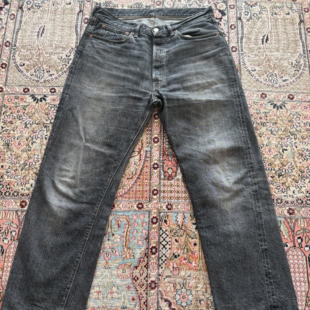 웨어하우스 1101 used black wash 