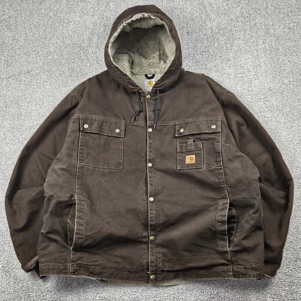 칼하트 J284 쉐르파 후디드 멀티포켓 워크자켓 (2XL) / 10332