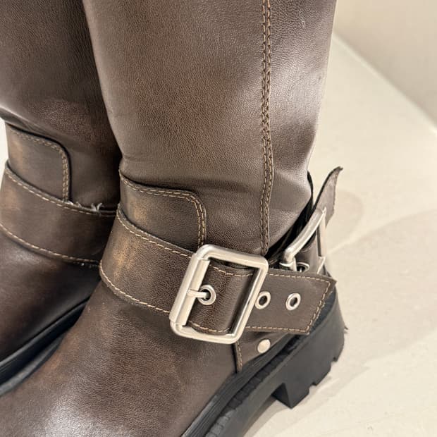 자라 웨스턴 버클 부츠 36