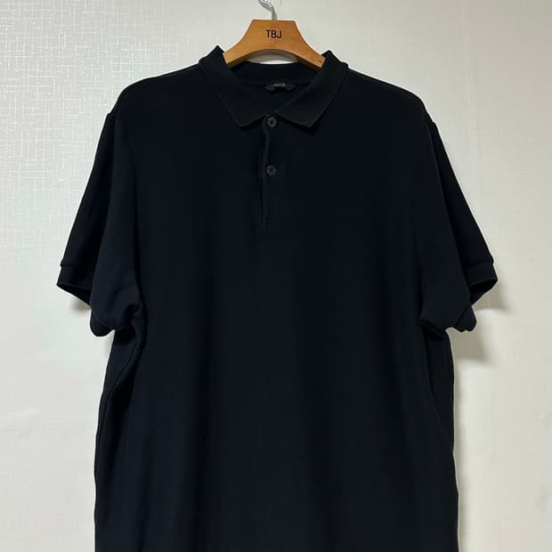 Massimo Dutti 블랙 폴로티 XL