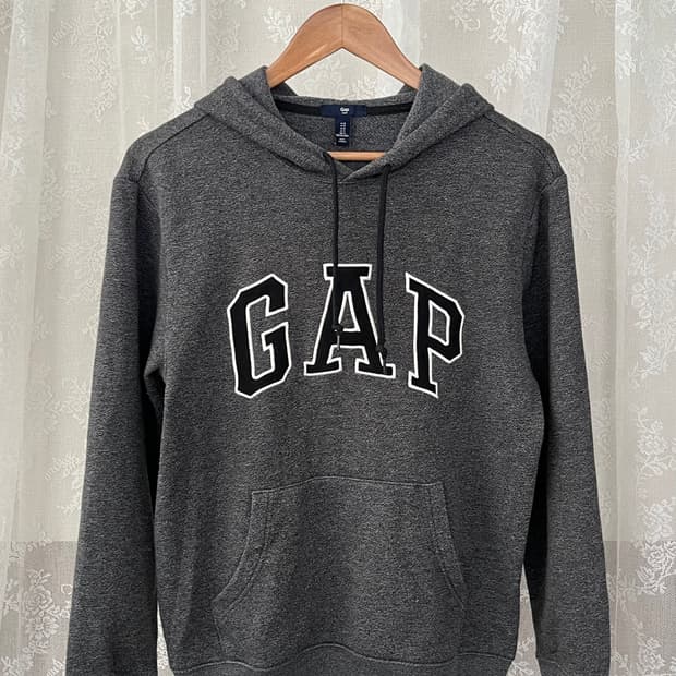 S) 갭 GAP 기모 후드 차콜 블랙