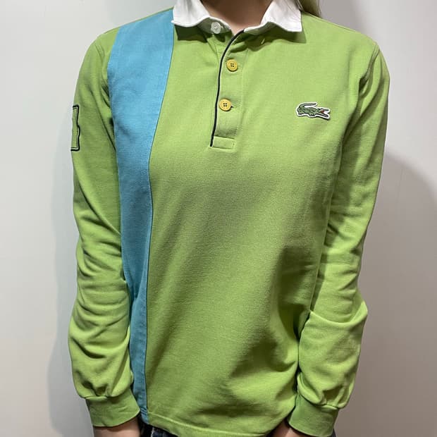 라코스테 배색 럭비 카라티