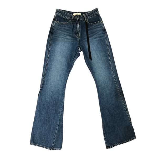 yunse pierced curved denim blue 