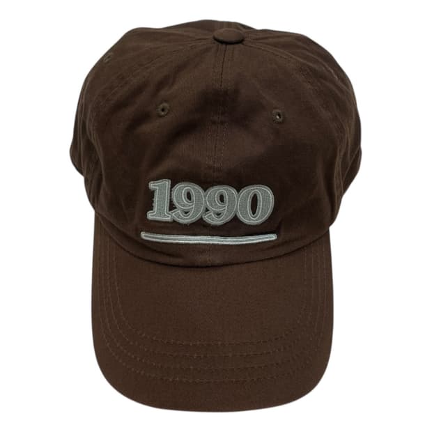 아비에무아 1990 강민경 코튼 볼캡 모자 초콜릿 브라운