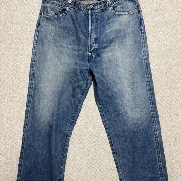 아프레쎄 / NO.22 WASHED WIDE DENIM PANTS