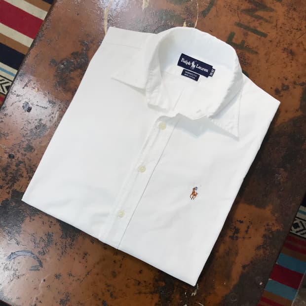 폴로랄프로렌 화이트 옥스포드 셔츠 남성 105 사이즈 