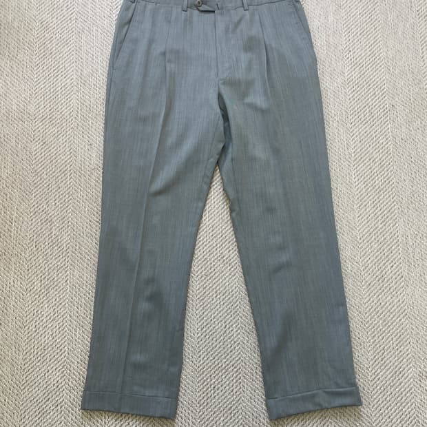 에르메네질도 제냐 라나울 그레이 슬렉스 