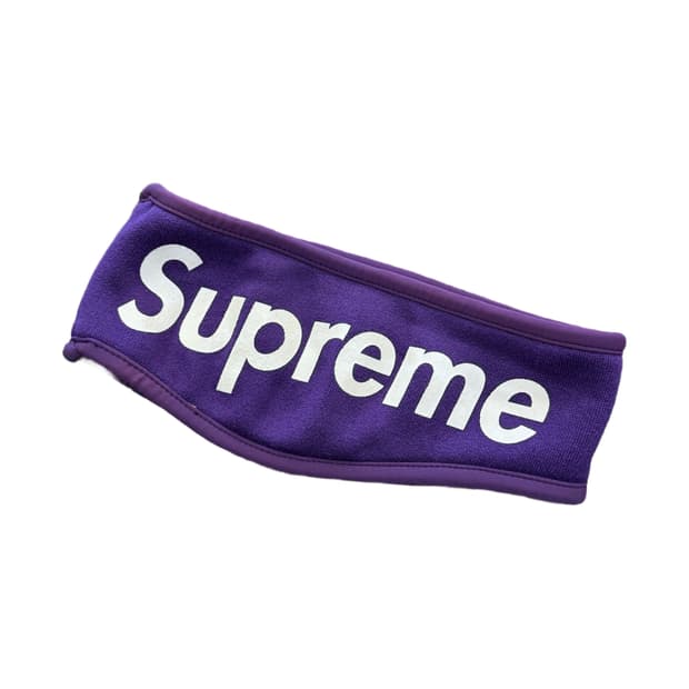 슈프림 헤어밴드/이어플랩