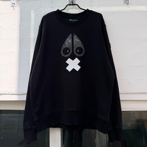 Moose Knuckles 무스너클 블랙 맨투맨 XL