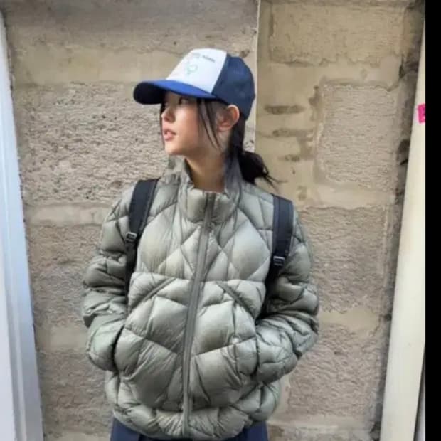 로아 패딩 25fw grey S사이즈