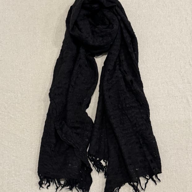 요지야마모토 디스트레스드 울 머플러