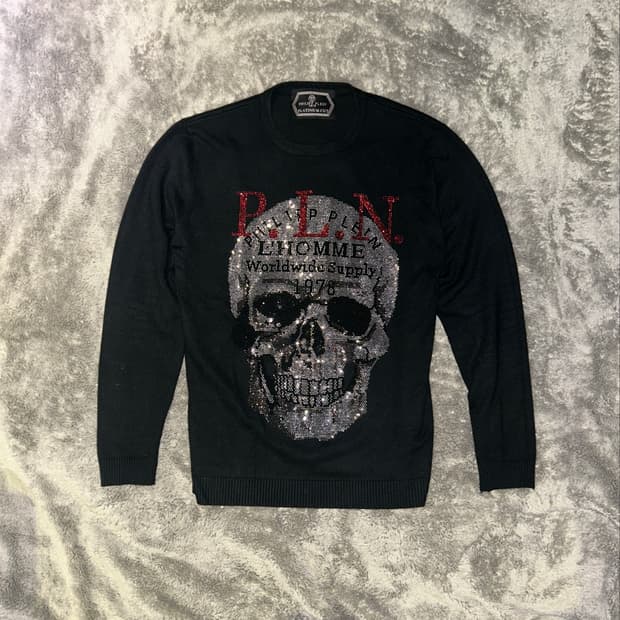 Philipp Plain Crystal Skull Knit