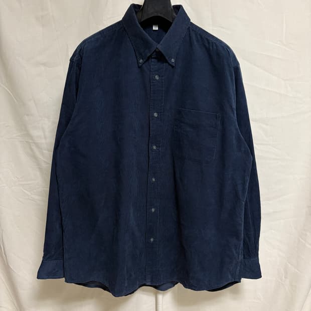 유니클로 코듀로이 셔츠 / 네이비, XL